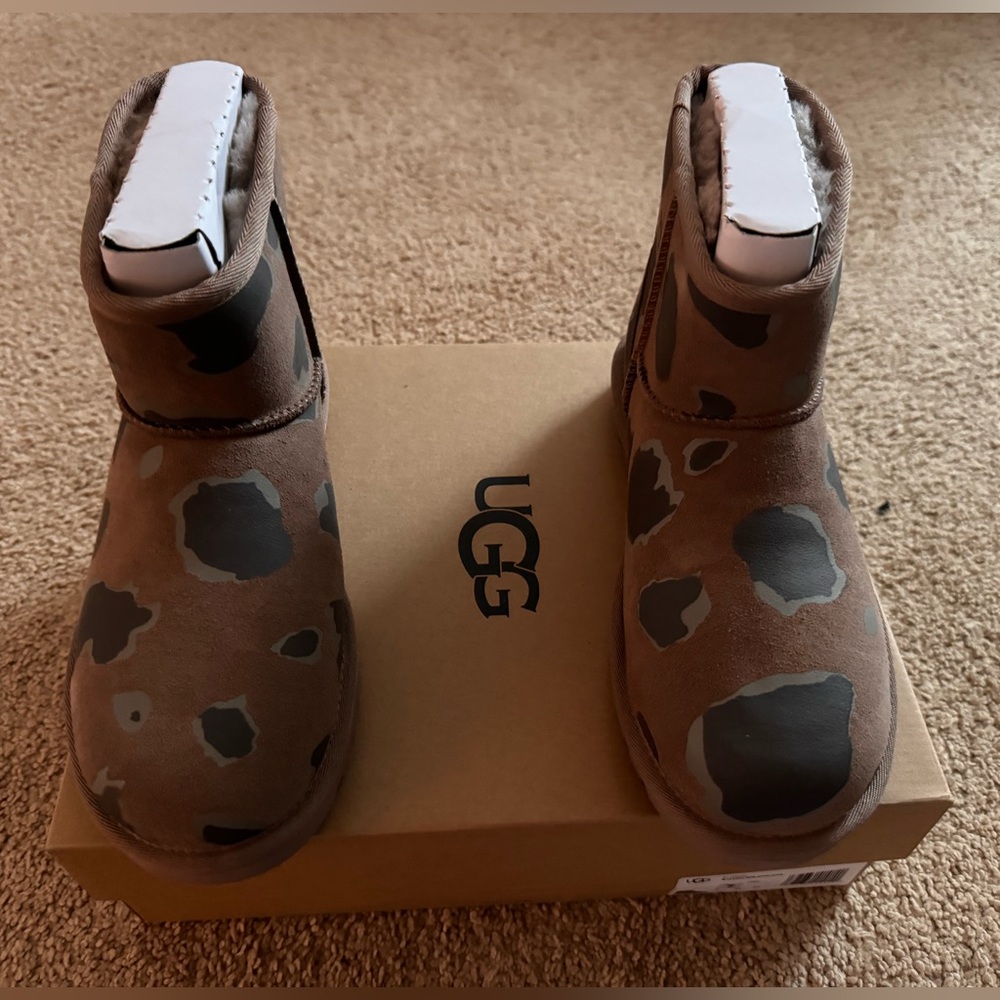UGG Brown and Black Ankle Boots